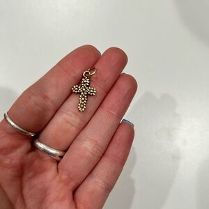 Gold James Avery cross charm